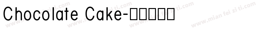 Chocolate Cake字体转换